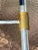 Metal John Vesey v-41 X-Leg Aluminum Brass Coffee Table Mid Century Modern For Sale - Image 7 of 12