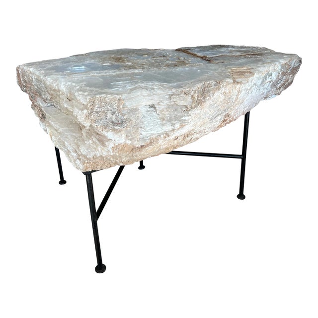 Custom Crystal Table / Nightstand For Sale