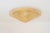 Italian murano glass flush mount ceiling light by sylcom light: a shallow cone of clear glass with amber glass fragments,...