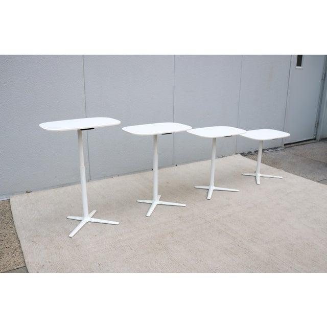 Modern Davis Furniture Lift Height Adjustable White Rectangle Occasional Table For Sale - Image 13 of 18