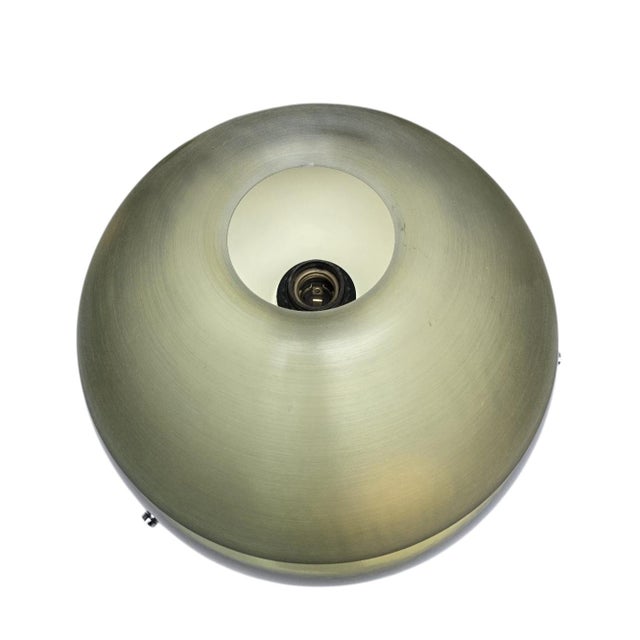 Elegant mid-century modern / space age flush-mount ceiling fixture featuring the iconic hemispherical form reminiscent of...