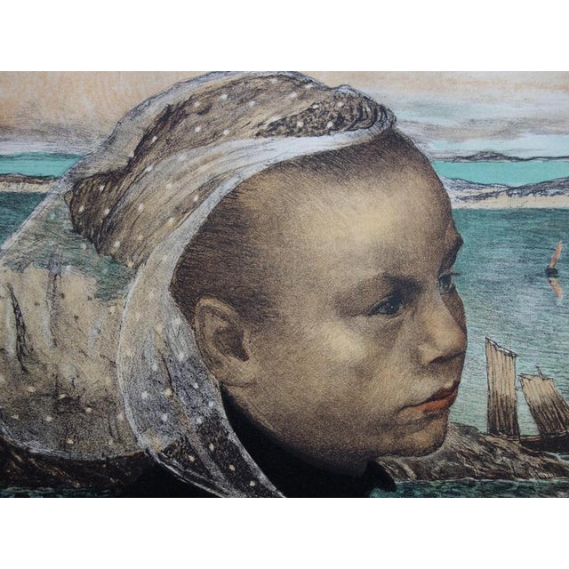 Émile Auguste Wery, Brittany, Original Lithograph For Sale - Image 4 of 5