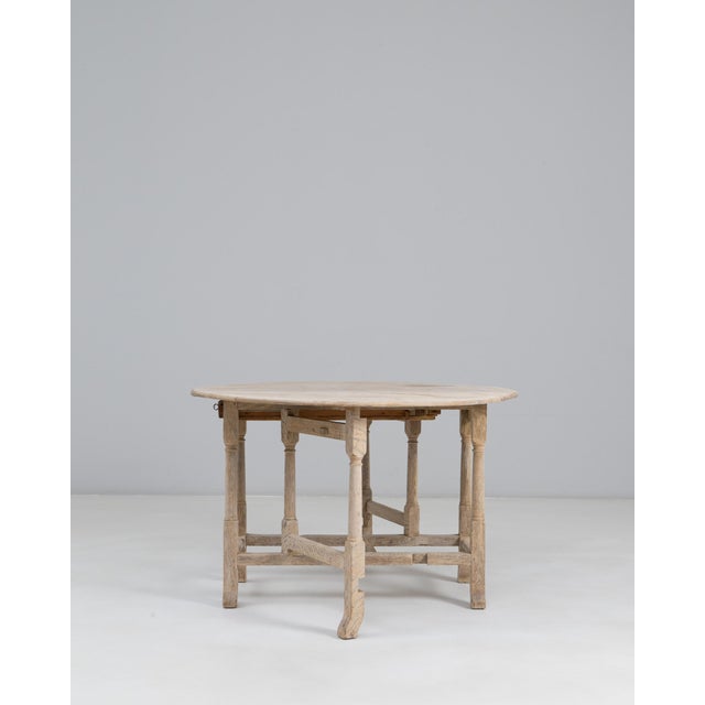 1900s French Oak Drop Leaf Table For Sale - Image 17 of 18