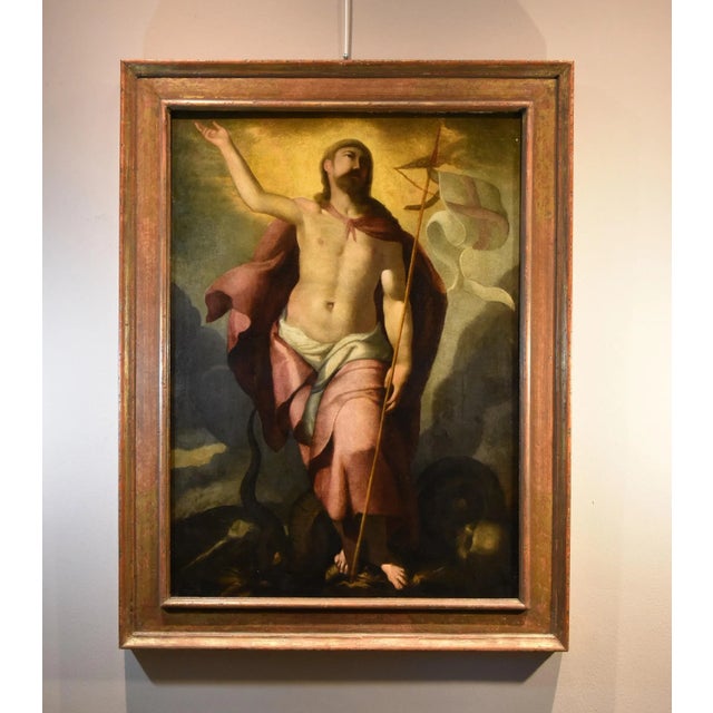 Follower of Tiziano Vecellio, Resurrection of Christ, 1600, Oil on Canvas For Sale - Image 8 of 12