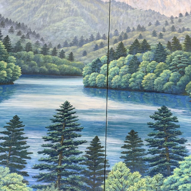 Tsuru-Ri, Mountain Landscape, 1970s, Oil For Sale - Image 6 of 16