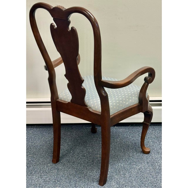 Pennsylvania House Vintage Pennsylvania House Solid Cherry Georgian Dining Chairs - Set of 6 For Sale - Image 4 of 12