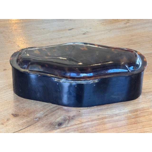 Vintage French Serpentine Box With Hinged Lid and Latch For Sale - Image 6 of 6
