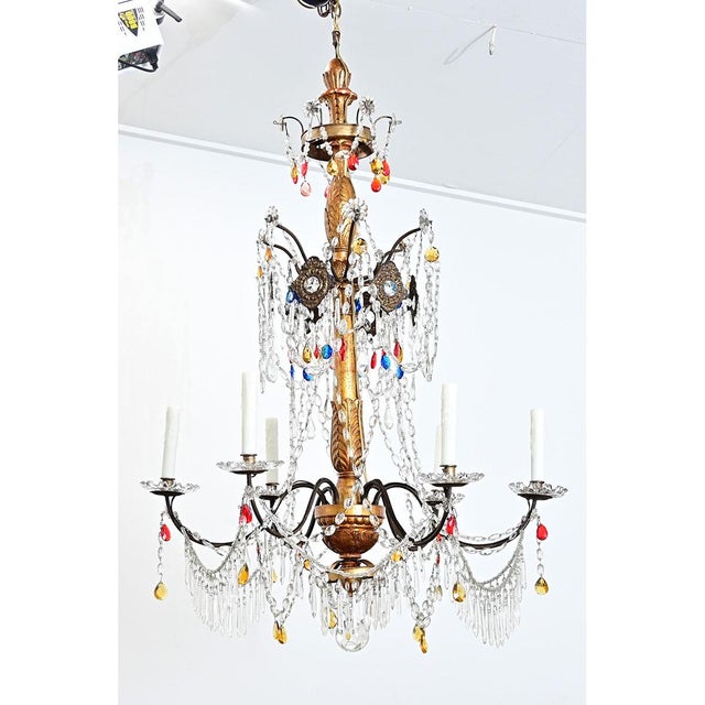 This dazzling 18th-century Genovese-style Italian chandelier is the perfect statement piece for any space. The fixture is...