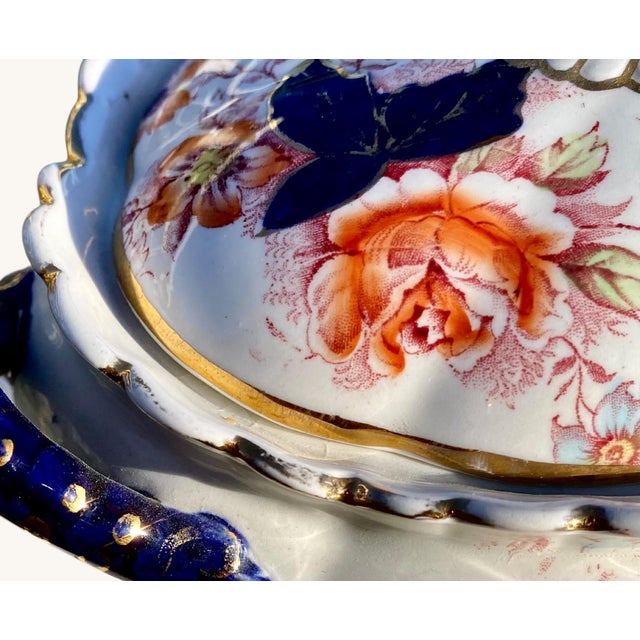 Late 19th Century Late Meyer Sauce Tureen on Dish With Serving Spoon/ Ladle. For Sale - Image 13 of 15