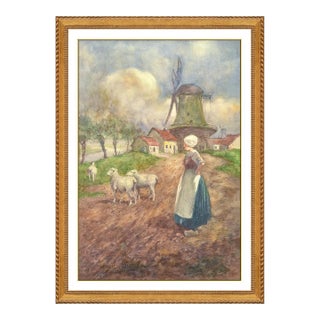 Late 19th Century Milkmaid, Julien Dupré For Sale