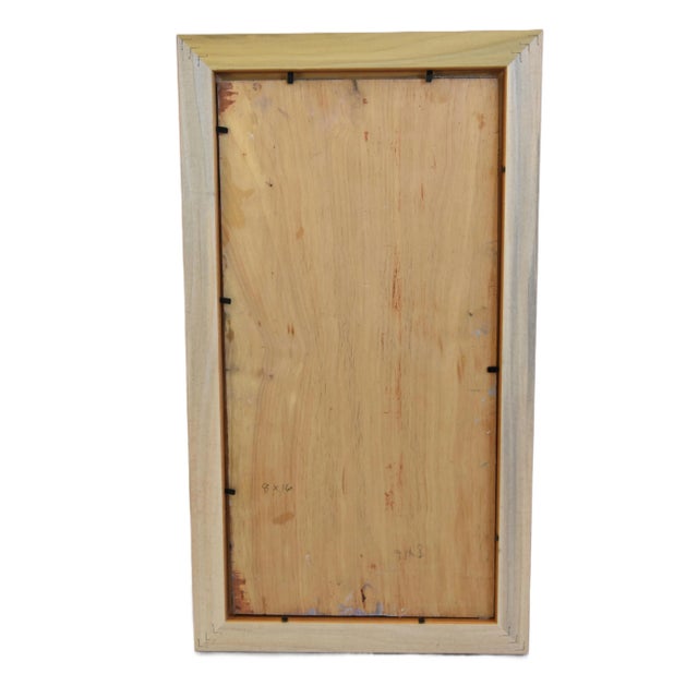 Blue Silvio Silvestri, Listed Artist Venice Italy Painting W/ Antiqued Gold Wood Frame For Sale - Image 8 of 10