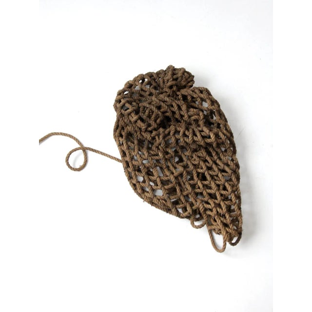 Rustic Antique Nautical Fishing Net For Sale - Image 3 of 10