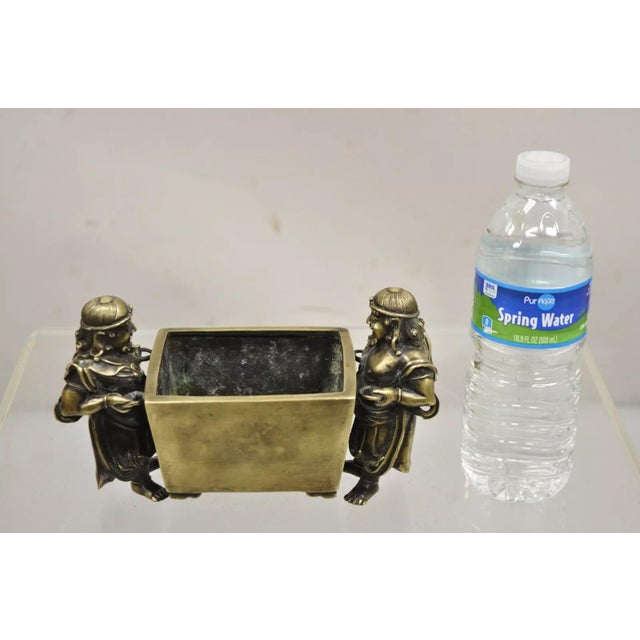 Antique Chinese Bronze Foreigner Figural Censer Ming Xuande Mark Ming to Qing For Sale - Image 10 of 12