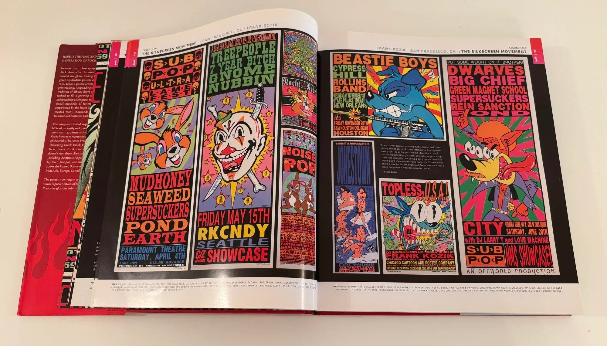 Art of Modern Rock the Poster Explosion Hardcover by Paul Grushkin