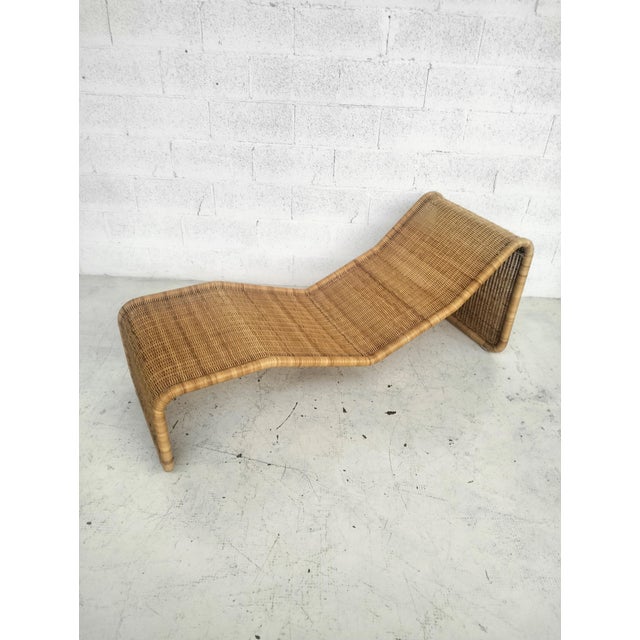 Mid-Century Modern Model P3S Chaise Longue in Rattan by Tito Agnoli for Bonacina, 1960s For Sale - Image 3 of 13