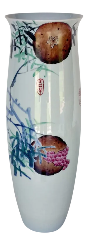 Vintage Chinese Pomegranate Vase