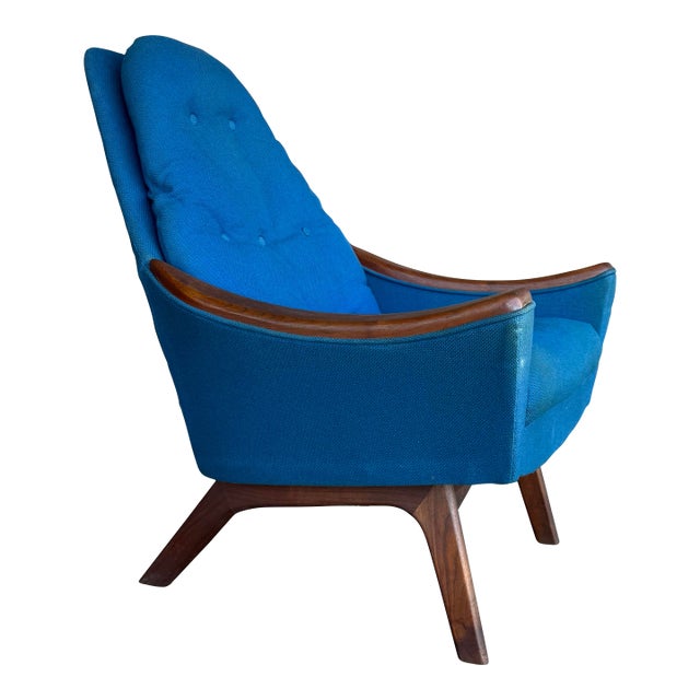 Adrian Pearsall Lounge Chair With Wood Arms For Sale
