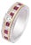 Diamond Ruby Ring in 18k gold For Sale