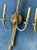 Metal Vintage Regency Swag Light Sconce - A Pair For Sale - Image 7 of 9