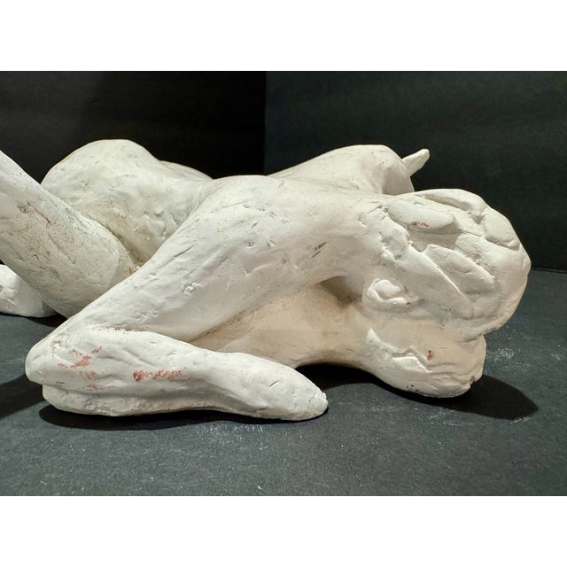 1960s Larry Mohr Plaster Erotic Couple Sculpture Signed From Artist Estate For Sale - Image 4 of 8
