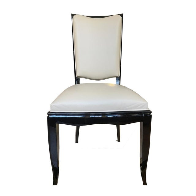 Art Deco Dining Table Chairs, France, 1930s, Set of 6 For Sale - Image 4 of 12