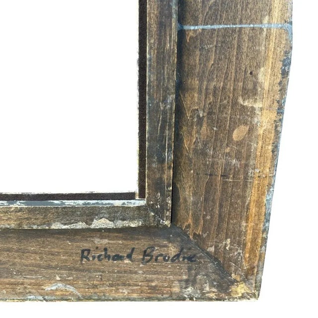Vintage Carved Frame by Fine California Frame Maker Richard Tobey For Sale - Image 10 of 11