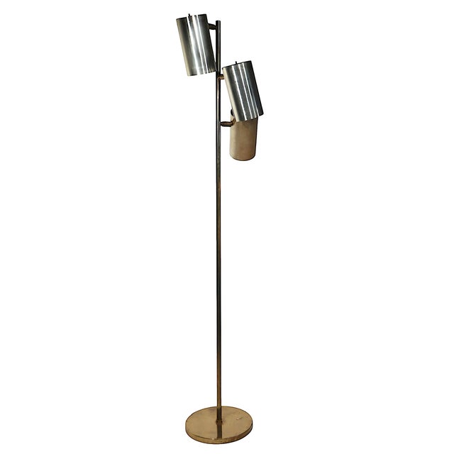 Mid-Century Modern Three Light Floor Lamp by Kotch and Lowy C. 1970’s For Sale - Image 3 of 12