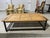 Industrial Industrial Barn Door & Metal Base Made into a Coffee Table, 21st Century For Sale - Image 3 of 6