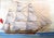 Mid 19th Century British Sailor’s Woolwork Woolie of a Royal Navy Ship Flying the Red Ensign Circa 1860 For Sale - Image 5 of 8