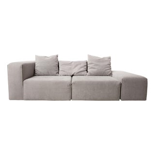 Fabric Three-Seater Grey Mokumuku Sofa by Bullfrog For Sale