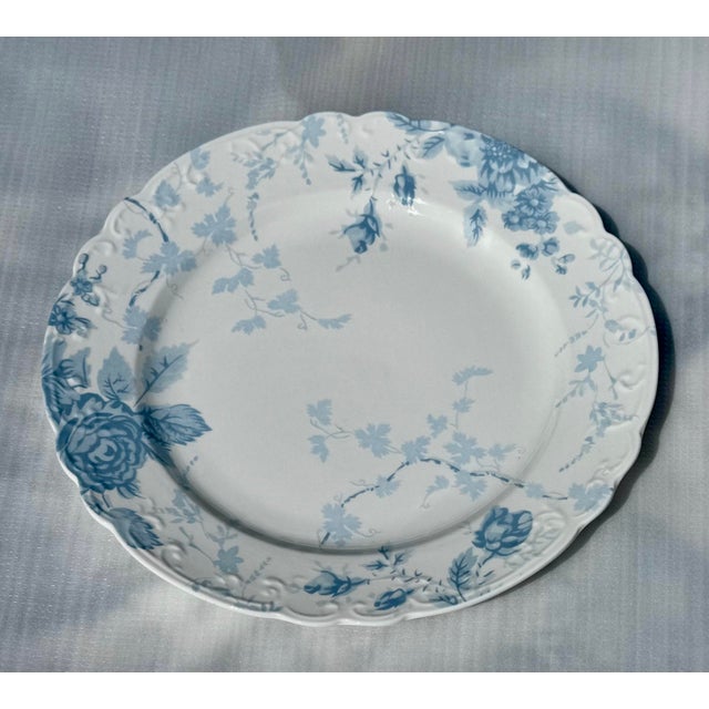 Blue Blue and White Scalloped Plates - New With Tags, S/4 For Sale - Image 8 of 11