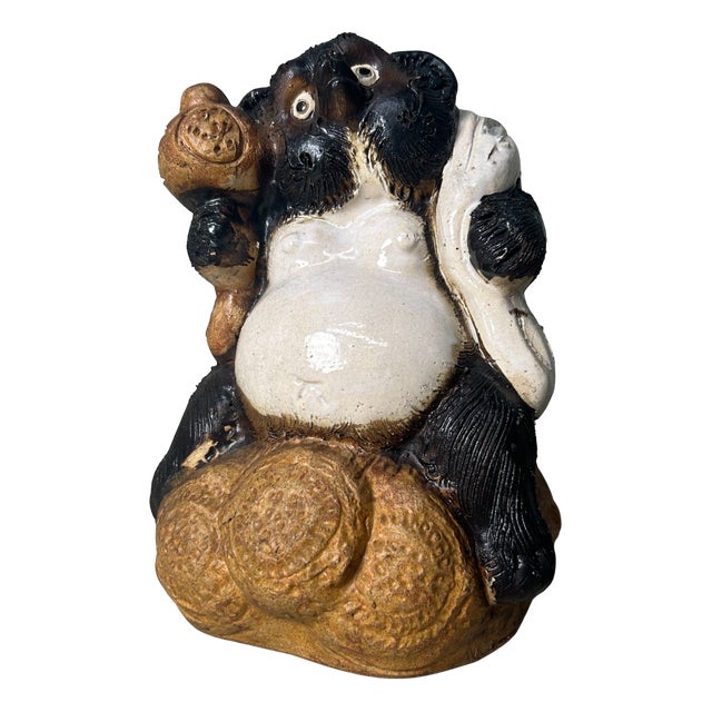 Shōwa Era Tanuki Daikokuten Statue, Japan, 1980s For Sale
