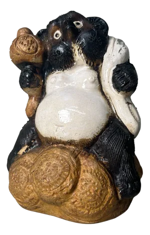 Shōwa Era Tanuki Daikokuten Statue, Japan, 1980s