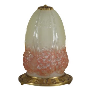 French Art Deco Table Lamp by Hettier Et Vincent & Muller Freres - 1920s France For Sale
