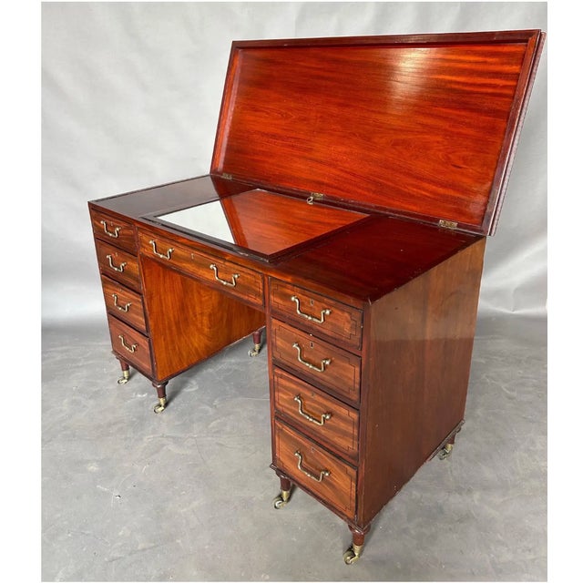 Traditional Fantastic 19th Century Regency Period Mahogany Metamorphic Dressing Desk For Sale - Image 3 of 4