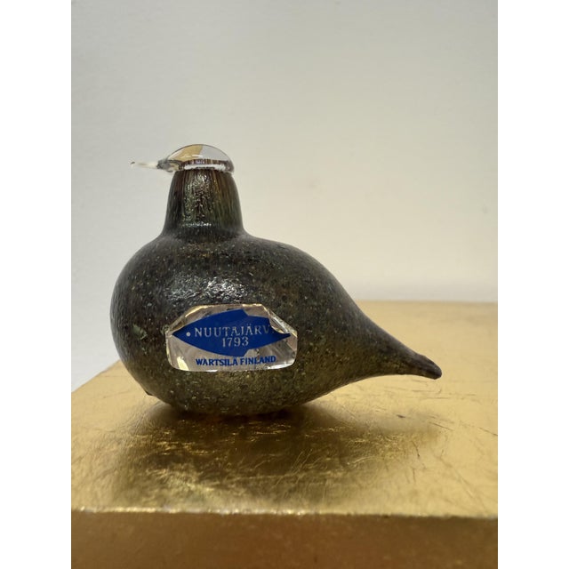 Glass Small Goldcrest Bird Pikku Hippi by Oiva Toikka Iittala for Nuutajärvi, 1990s For Sale - Image 7 of 17