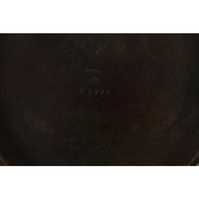Large and Heavy Art Deco Danish Decorative Low Bowl in Bronze by Just Andersen, 1930s For Sale - Image 12 of 13