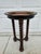 English Round Barley Twist Side Table Stylized Palm Tabletop For Sale - Image 3 of 10