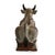 Indian Artist, Nandi Cow Sculpture, 1800s, Carved and Lacquered Wood For Sale - Image 3 of 9