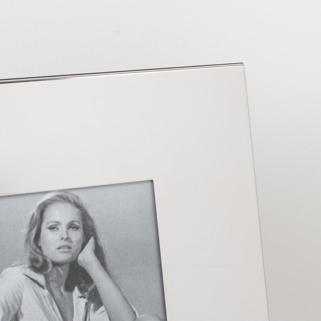Christian Dior Home Silver Plate Picture Frame with Engraved Dior Logo, 1990s For Sale In Atlanta - Image 6 of 9