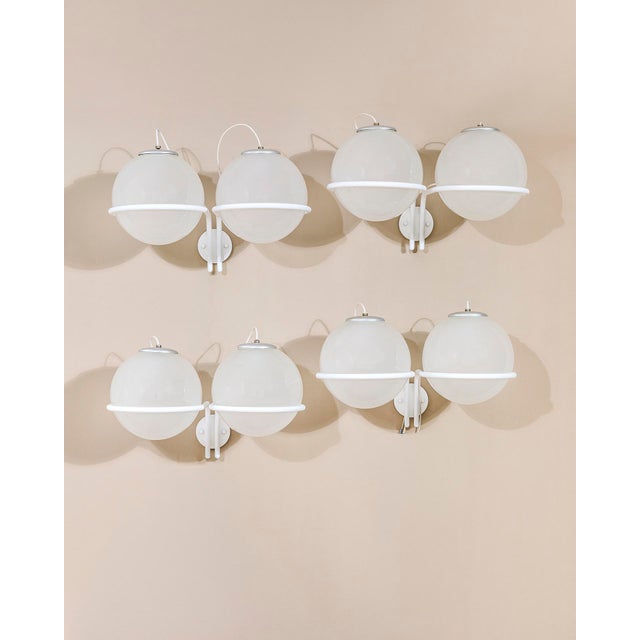 Metal Mod. 239/2 Wall Lamps by Gino Sarfatti for Arteluce, 1970s, Set of 4 For Sale - Image 7 of 7