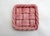 1960s Pink Earthenware Bottle Coasters with Braided and Twisted Details from Vallauris, 1950s, Set of 2 For Sale - Image 5 of 10