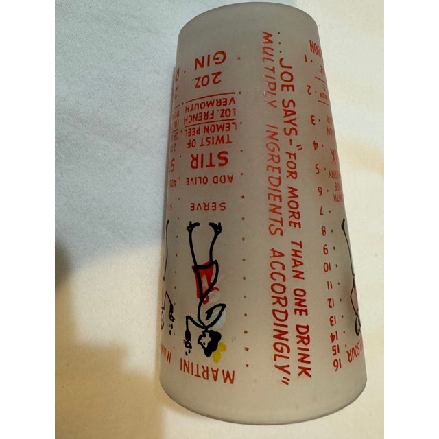 Mid 20th Century Vintage Glass Cocktail Shaker For Sale - Image 5 of 7