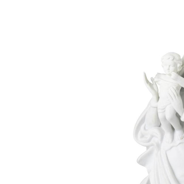 Porcelain - Our Lady of the Presentation - Vista Alegre. Sculpture in molded and embossed biscuit porcelain from the Vista...