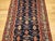Vintage Persian Malayer Runner Rug, Hand-Knotted Wool, Geometric Pattern, 4x9, Navy & Red For Sale In Chicago - Image 6 of 12