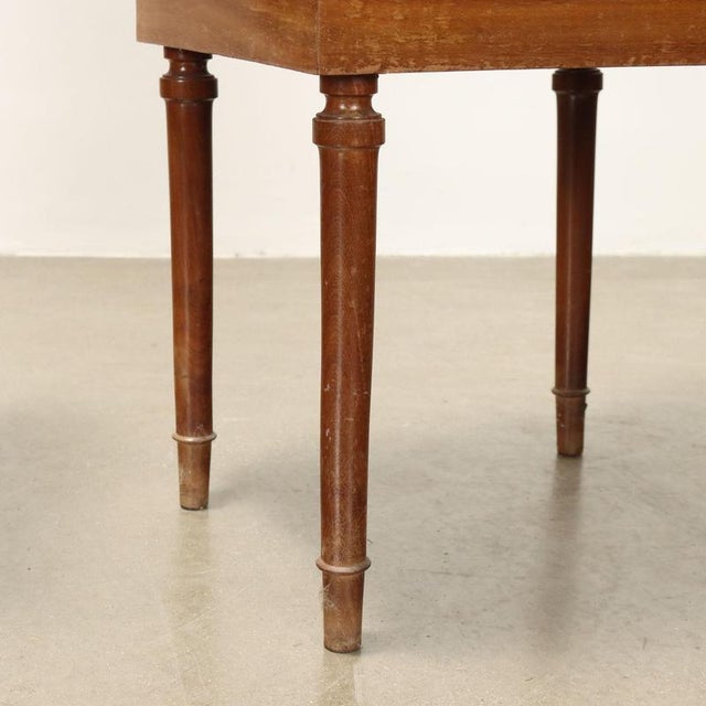 Neoclassical Style Bedside Tables in Mahogany, Set of 2 For Sale - Image 9 of 10