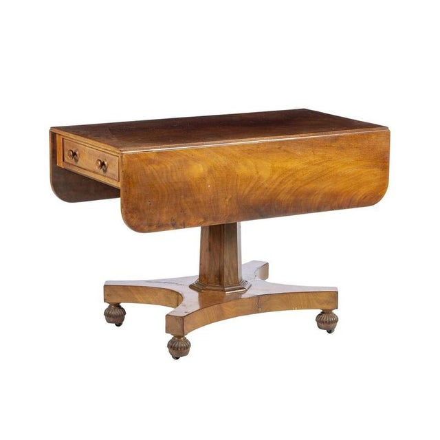 English Sofa-Table in Mahogany, 19th Century For Sale - Image 6 of 6