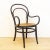 Curved Bentwood Armchair with Grid Seat For Sale - Image 4 of 12