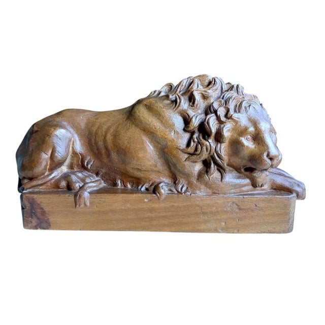 Brown Lion of Lucerne, 1920s For Sale - Image 8 of 8