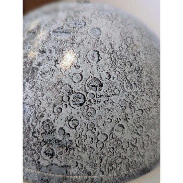 1960s Lunar Topographic Globe For Sale - Image 5 of 5